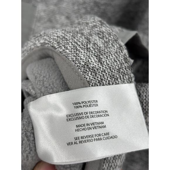 Eddie Bauer Pullover Sweater Mens Small Gray Snap Buttons Front Pocket Logo Knit - Picture 10 of 16